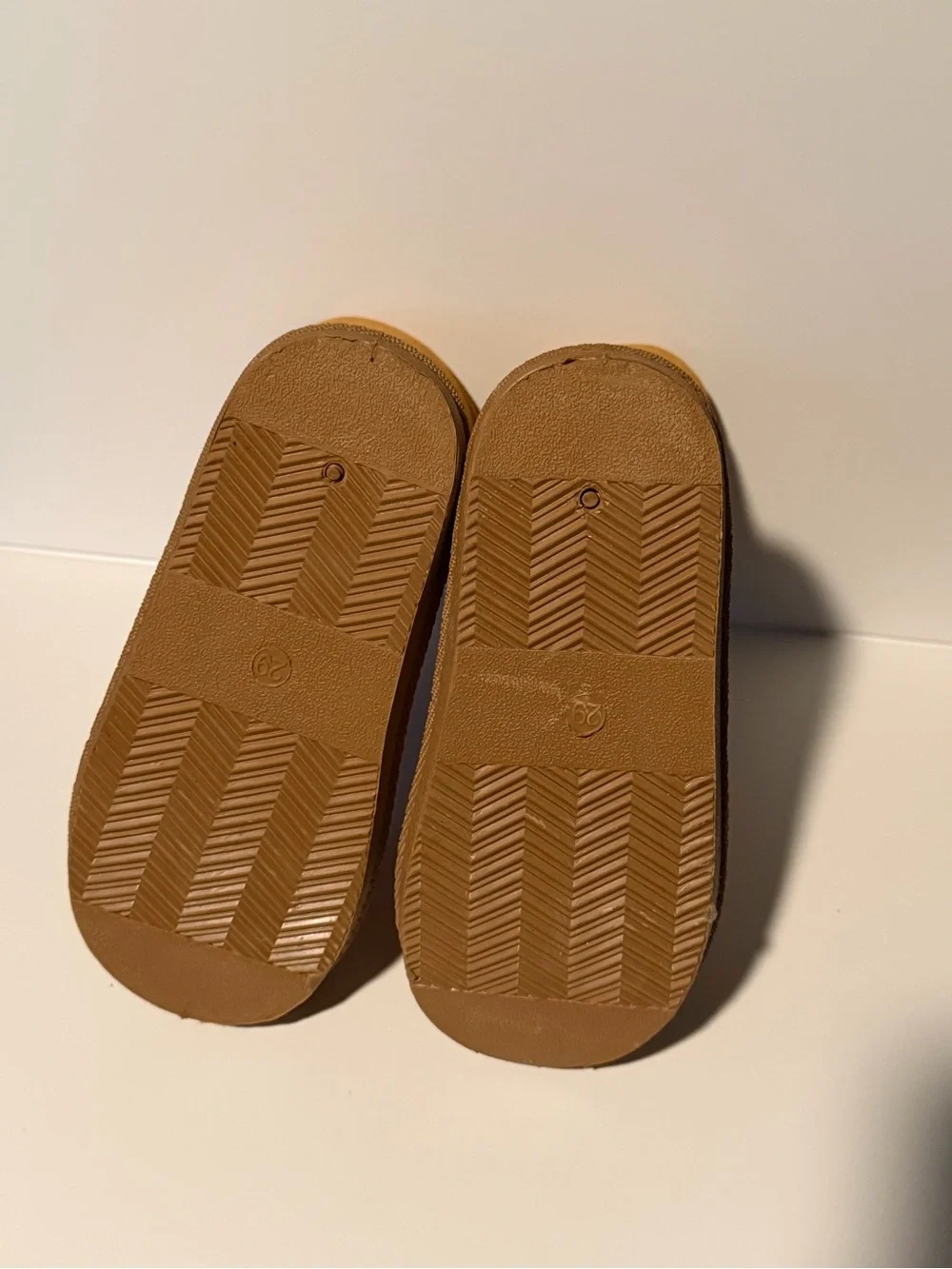 Toddler Chestnut Tan Suede Fur-Lined Winter Boots